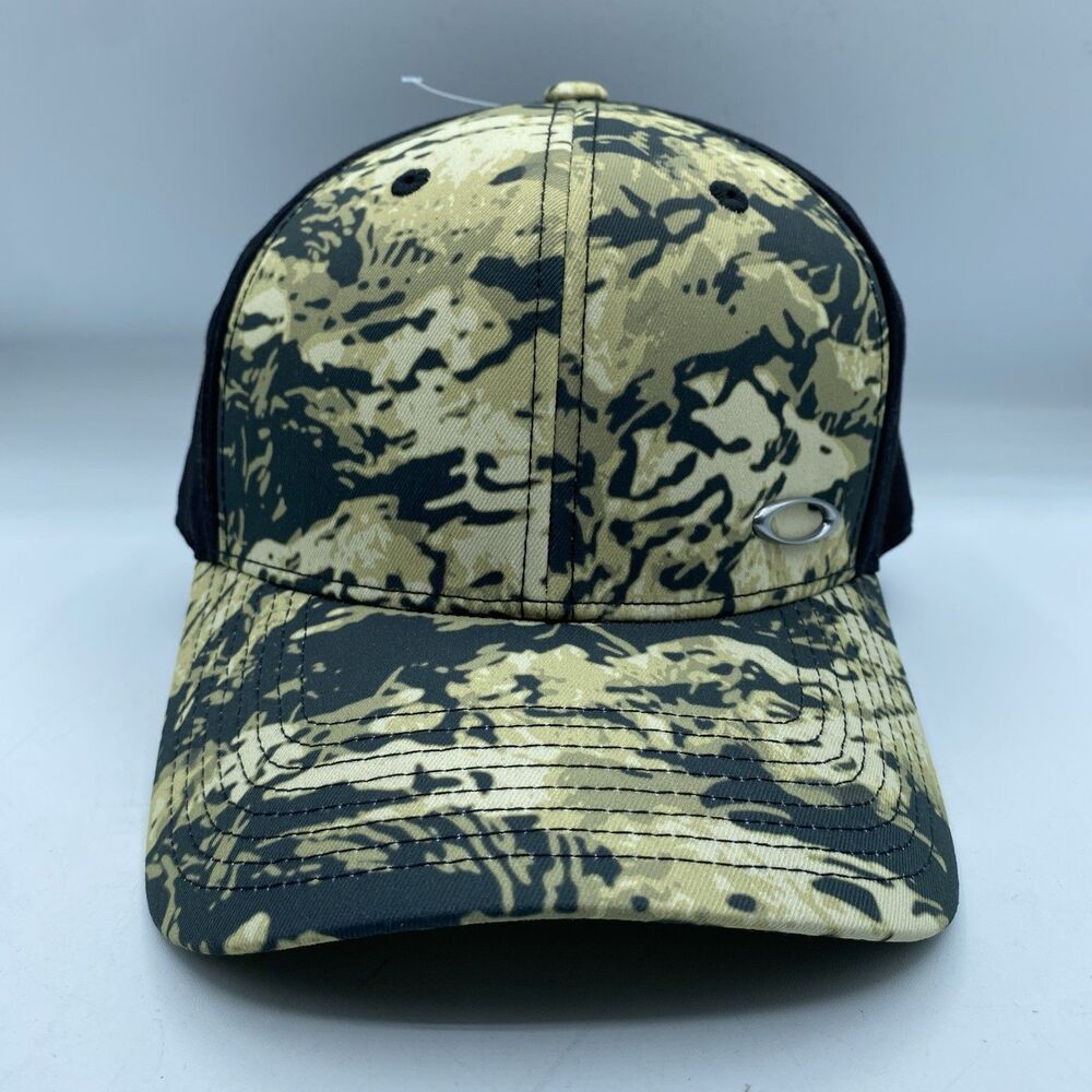 Oakley Tin Foil II Hat Mens L/XL Green Tiger Camo Flex Fit Outdoor Hunting NWOT